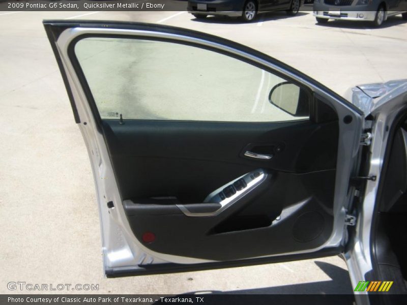 Quicksilver Metallic / Ebony 2009 Pontiac G6 Sedan