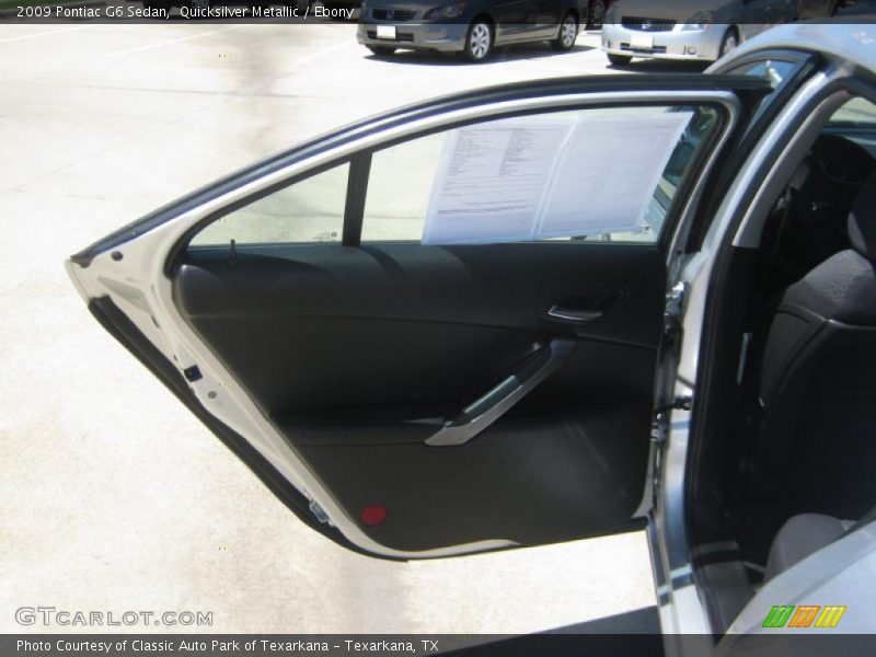 Quicksilver Metallic / Ebony 2009 Pontiac G6 Sedan