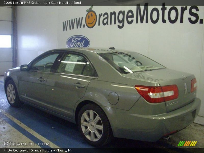 Light Sage Metallic / Sand 2008 Lincoln MKZ Sedan