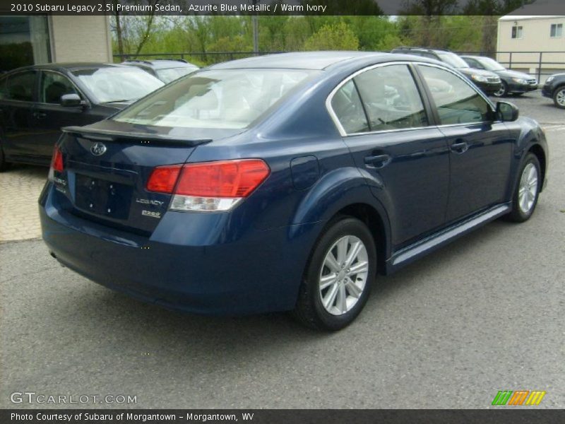 Azurite Blue Metallic / Warm Ivory 2010 Subaru Legacy 2.5i Premium Sedan
