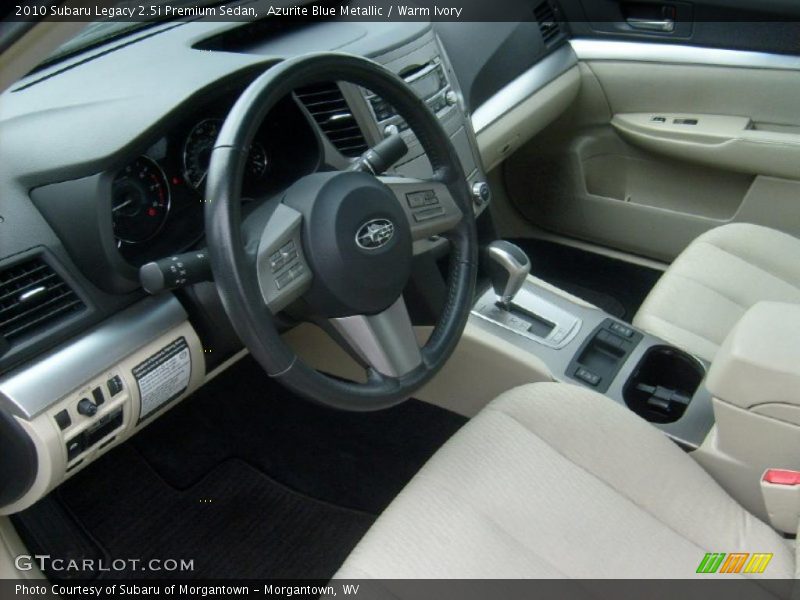 Warm Ivory Interior - 2010 Legacy 2.5i Premium Sedan 