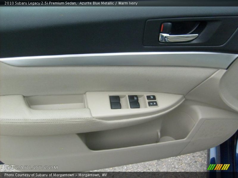Azurite Blue Metallic / Warm Ivory 2010 Subaru Legacy 2.5i Premium Sedan