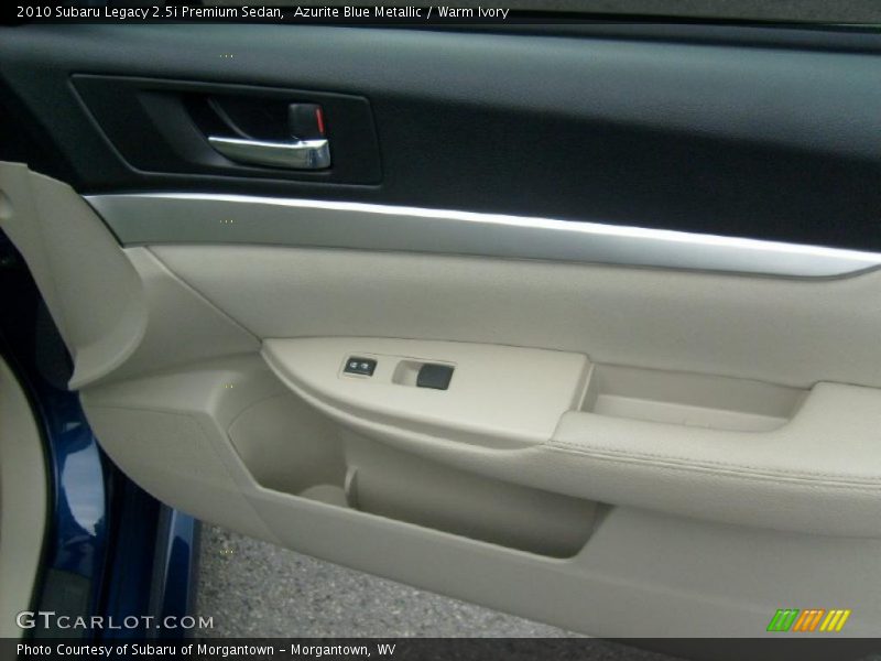 Azurite Blue Metallic / Warm Ivory 2010 Subaru Legacy 2.5i Premium Sedan