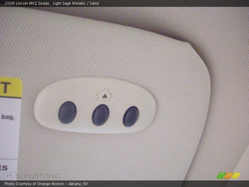 Light Sage Metallic / Sand 2008 Lincoln MKZ Sedan