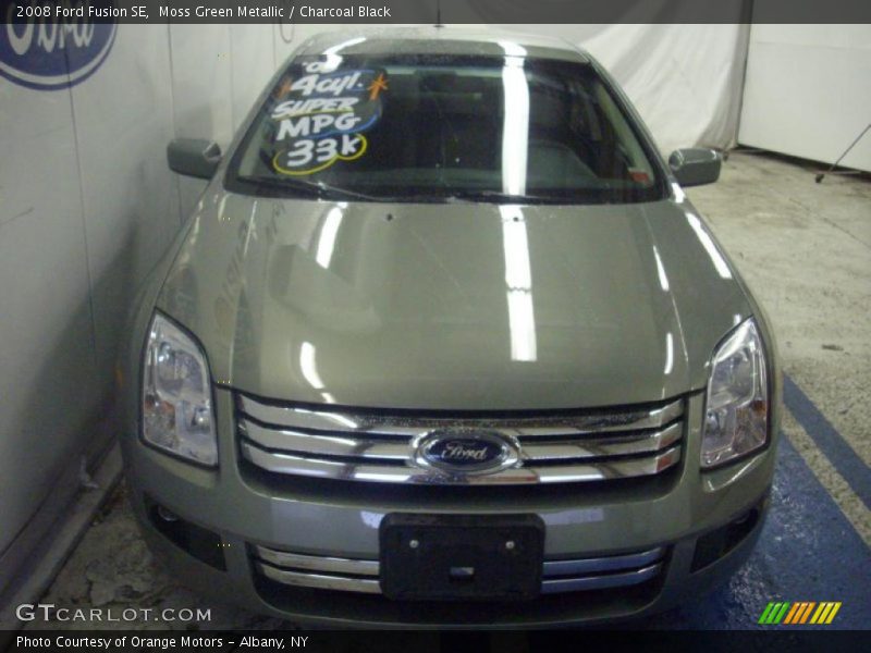 Moss Green Metallic / Charcoal Black 2008 Ford Fusion SE