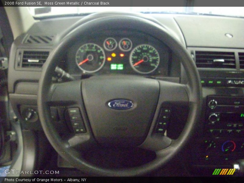 Moss Green Metallic / Charcoal Black 2008 Ford Fusion SE