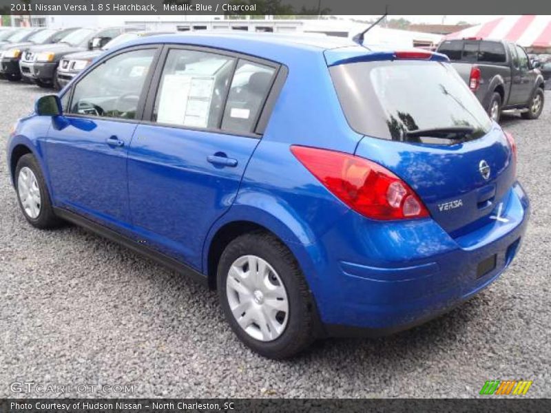 Metallic Blue / Charcoal 2011 Nissan Versa 1.8 S Hatchback