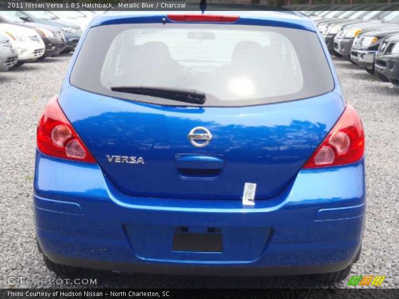 Metallic Blue / Charcoal 2011 Nissan Versa 1.8 S Hatchback