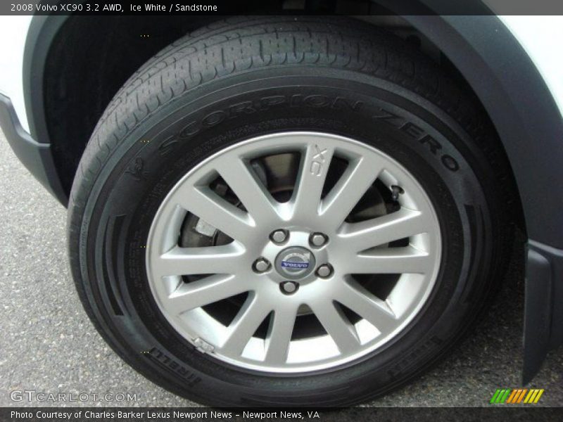 Ice White / Sandstone 2008 Volvo XC90 3.2 AWD