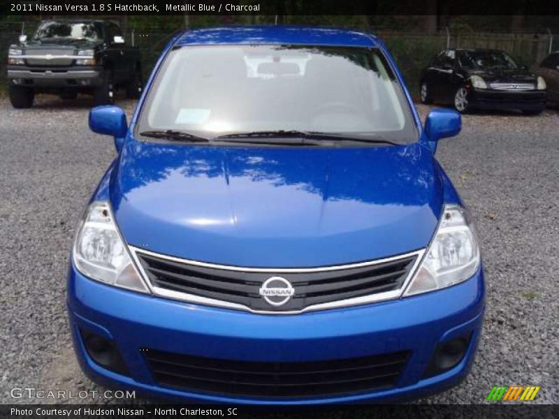 Metallic Blue / Charcoal 2011 Nissan Versa 1.8 S Hatchback
