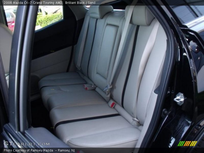 Brilliant Black / Sand 2008 Mazda CX-7 Grand Touring AWD