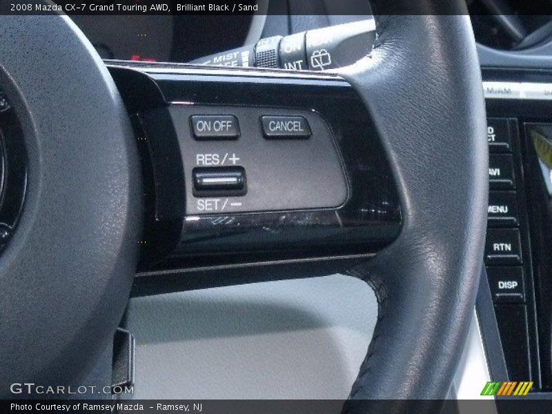 Brilliant Black / Sand 2008 Mazda CX-7 Grand Touring AWD