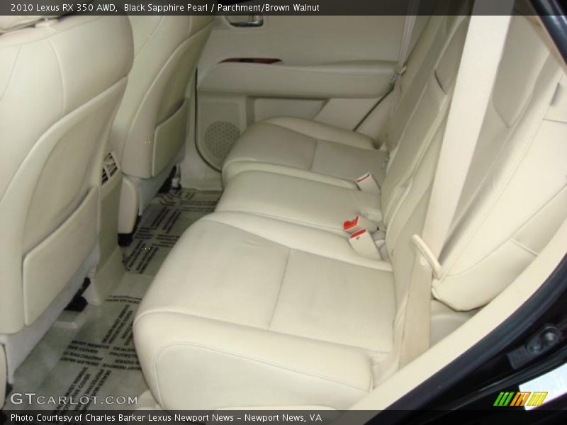 Black Sapphire Pearl / Parchment/Brown Walnut 2010 Lexus RX 350 AWD
