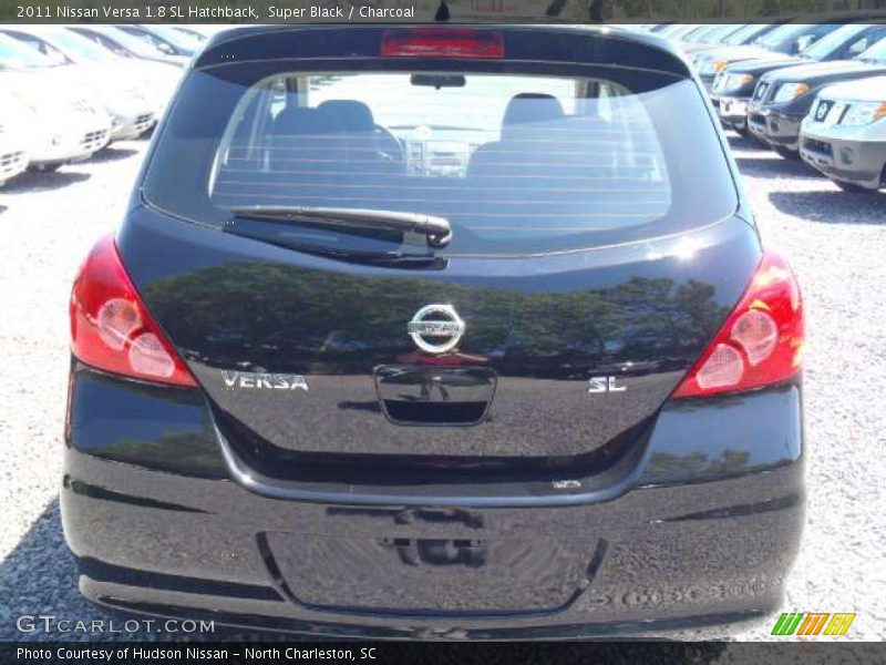 Super Black / Charcoal 2011 Nissan Versa 1.8 SL Hatchback