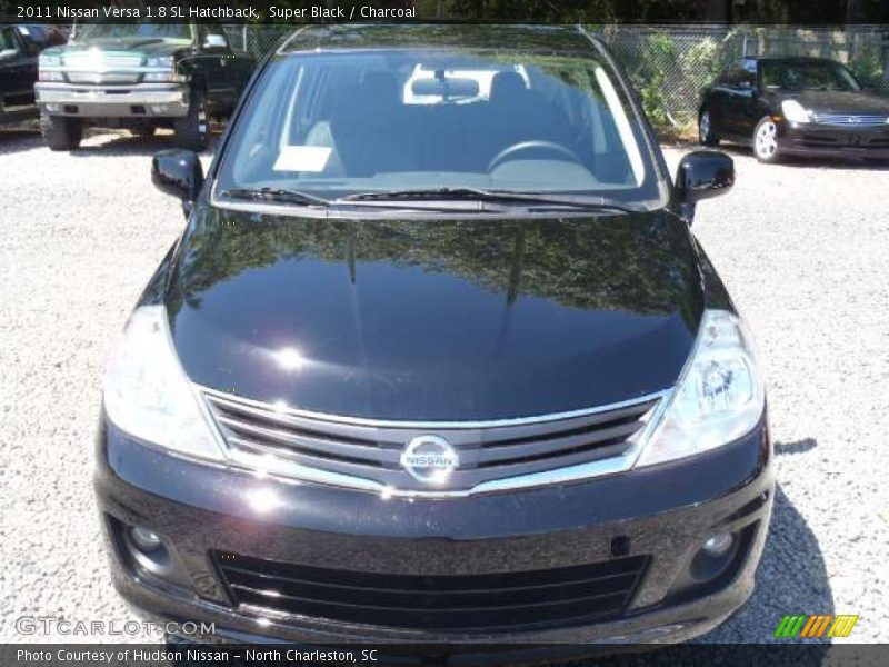 Super Black / Charcoal 2011 Nissan Versa 1.8 SL Hatchback