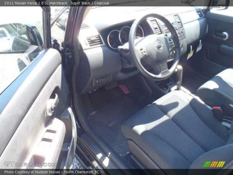 Super Black / Charcoal 2011 Nissan Versa 1.8 SL Hatchback