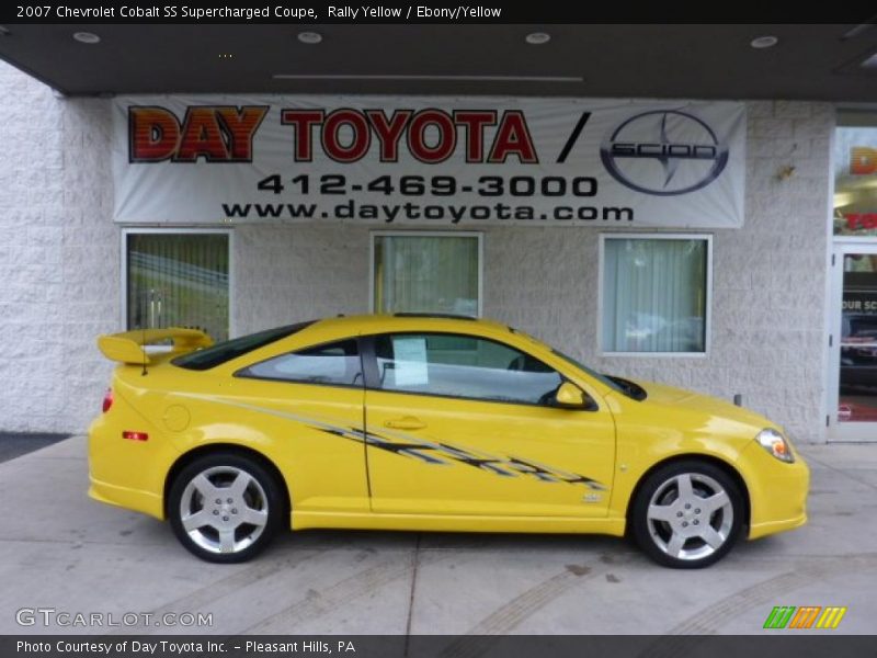 Rally Yellow / Ebony/Yellow 2007 Chevrolet Cobalt SS Supercharged Coupe