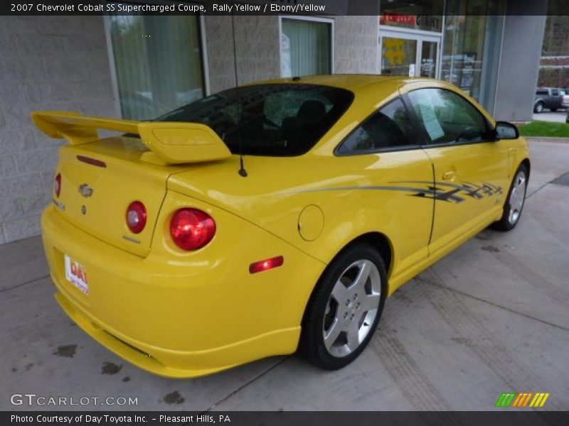 Rally Yellow / Ebony/Yellow 2007 Chevrolet Cobalt SS Supercharged Coupe