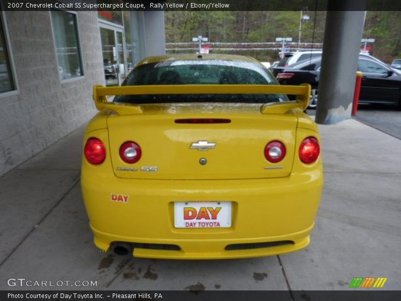 Rally Yellow / Ebony/Yellow 2007 Chevrolet Cobalt SS Supercharged Coupe