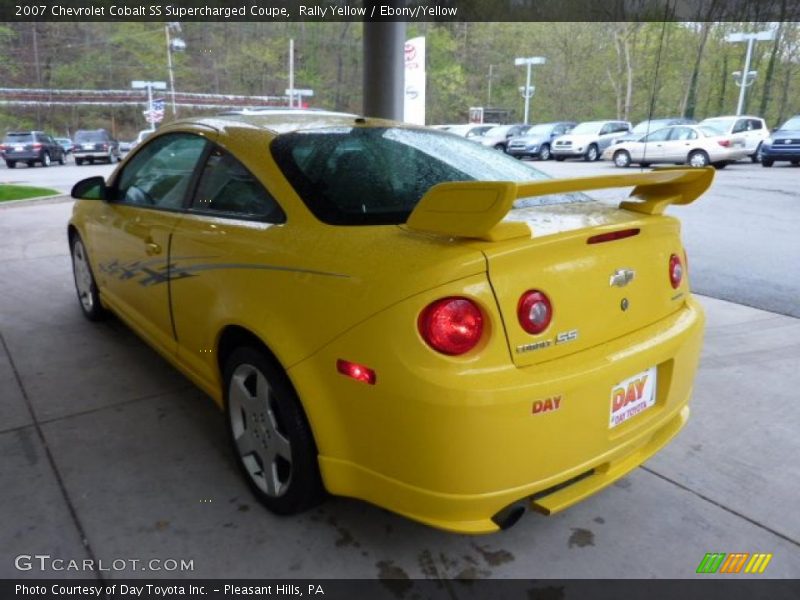 Rally Yellow / Ebony/Yellow 2007 Chevrolet Cobalt SS Supercharged Coupe