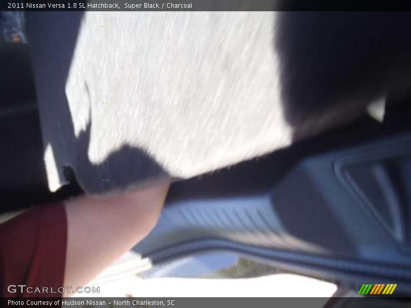 Super Black / Charcoal 2011 Nissan Versa 1.8 SL Hatchback