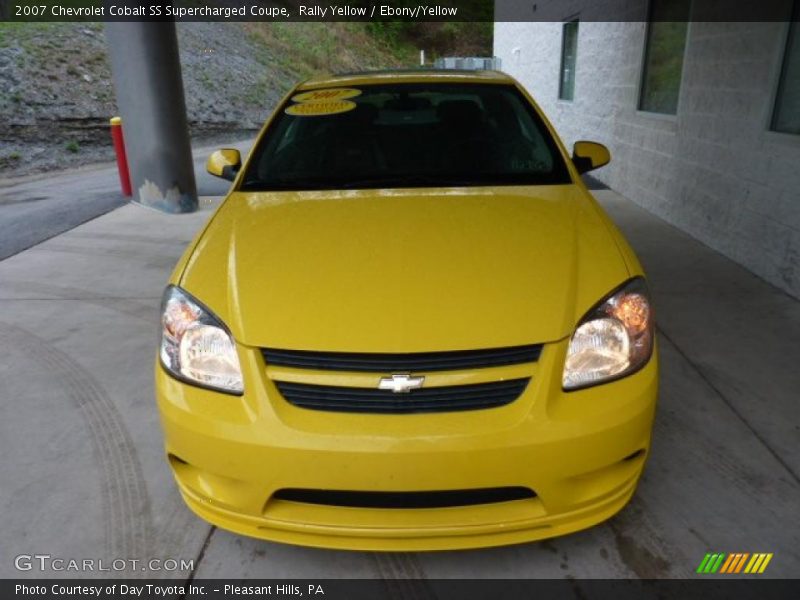 Rally Yellow / Ebony/Yellow 2007 Chevrolet Cobalt SS Supercharged Coupe