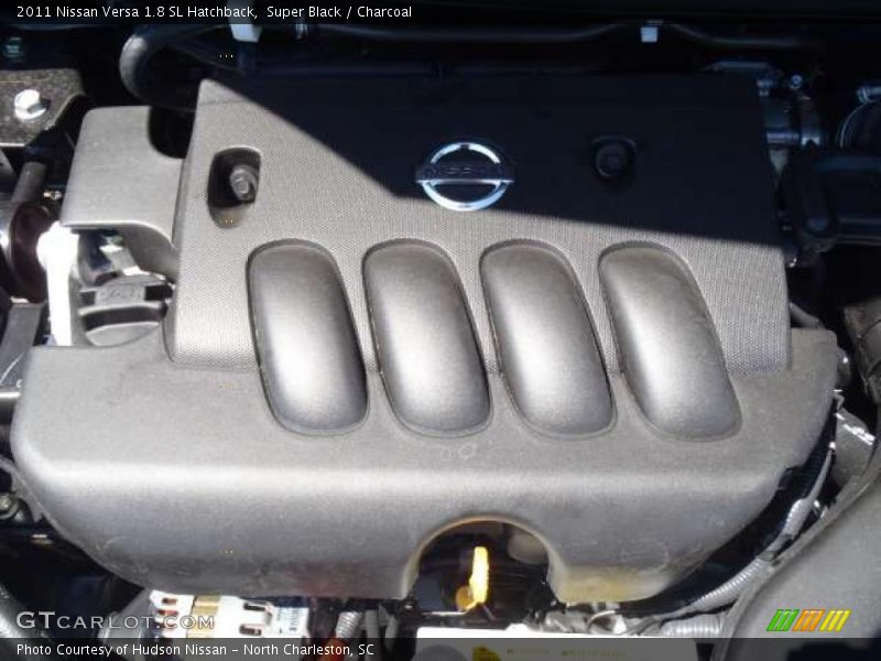 Super Black / Charcoal 2011 Nissan Versa 1.8 SL Hatchback