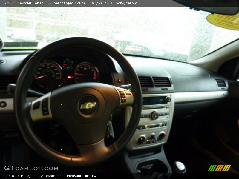 Rally Yellow / Ebony/Yellow 2007 Chevrolet Cobalt SS Supercharged Coupe