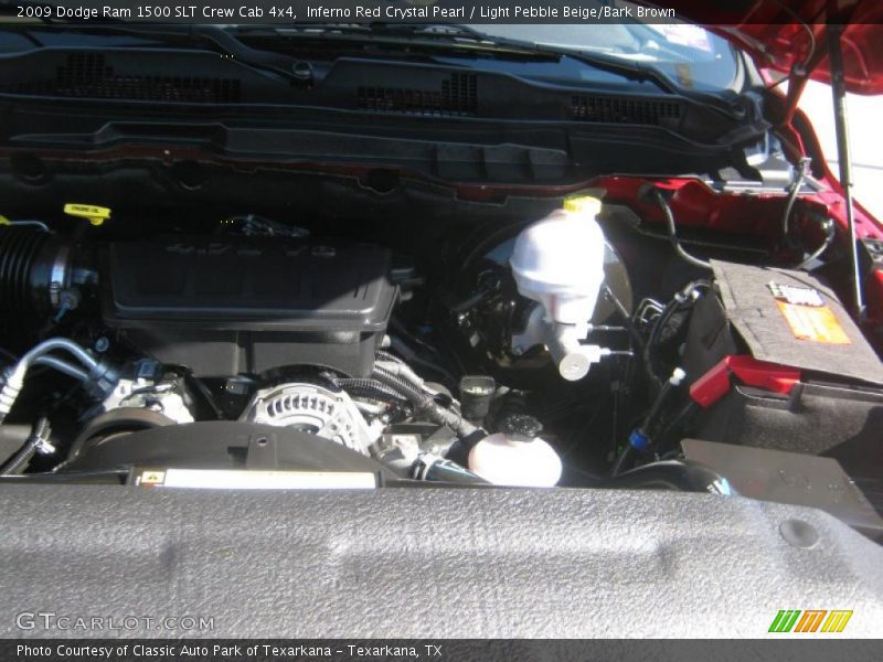 Inferno Red Crystal Pearl / Light Pebble Beige/Bark Brown 2009 Dodge Ram 1500 SLT Crew Cab 4x4