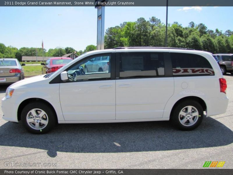 Stone White / Black/Light Graystone 2011 Dodge Grand Caravan Mainstreet