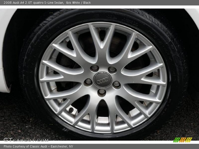 Ibis White / Black 2008 Audi A4 2.0T quattro S-Line Sedan