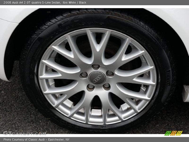 Ibis White / Black 2008 Audi A4 2.0T quattro S-Line Sedan