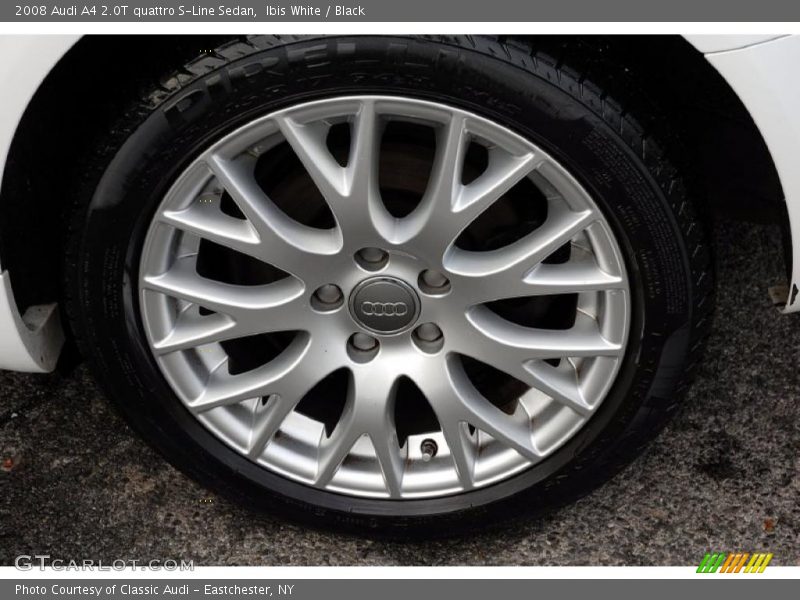 Ibis White / Black 2008 Audi A4 2.0T quattro S-Line Sedan