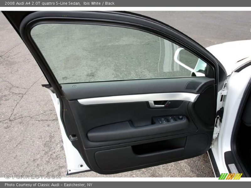 Ibis White / Black 2008 Audi A4 2.0T quattro S-Line Sedan