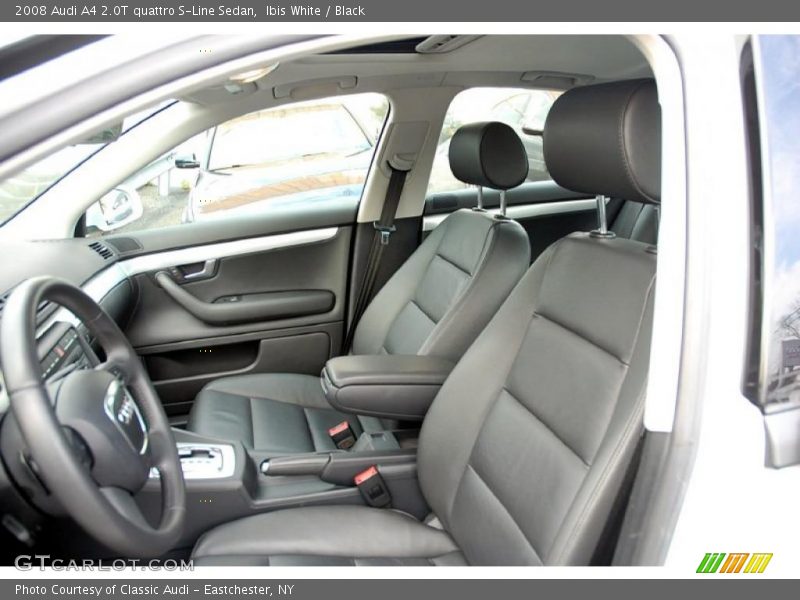 Ibis White / Black 2008 Audi A4 2.0T quattro S-Line Sedan