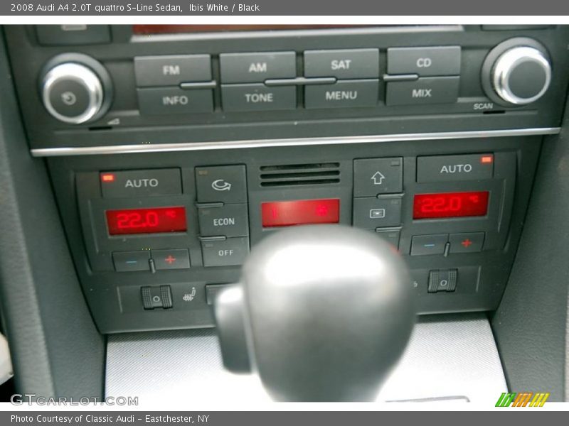 Ibis White / Black 2008 Audi A4 2.0T quattro S-Line Sedan