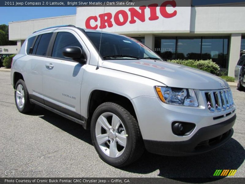 Bright Silver Metallic / Dark Slate Gray 2011 Jeep Compass 2.0 Latitude