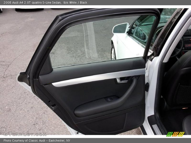 Ibis White / Black 2008 Audi A4 2.0T quattro S-Line Sedan