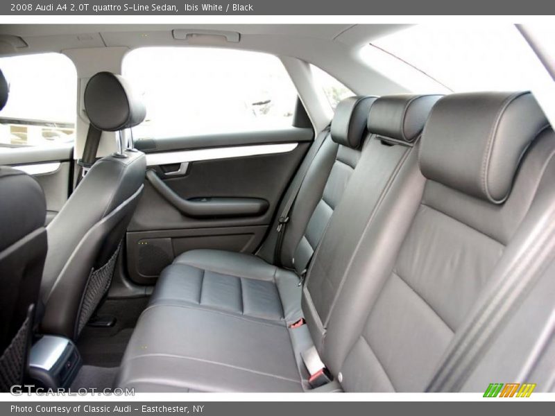 Ibis White / Black 2008 Audi A4 2.0T quattro S-Line Sedan