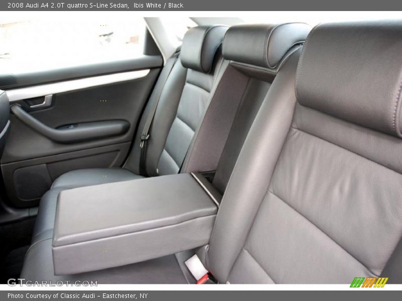 Ibis White / Black 2008 Audi A4 2.0T quattro S-Line Sedan