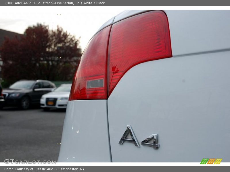 Ibis White / Black 2008 Audi A4 2.0T quattro S-Line Sedan