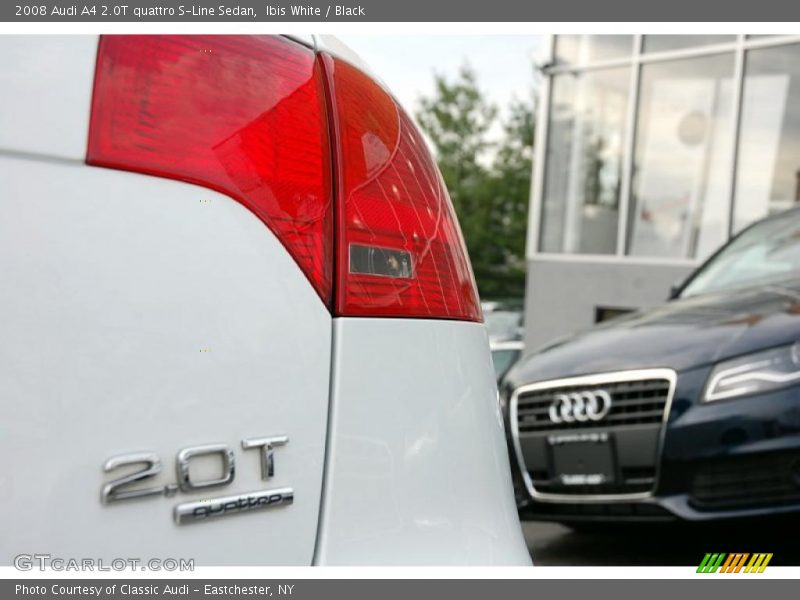 Ibis White / Black 2008 Audi A4 2.0T quattro S-Line Sedan