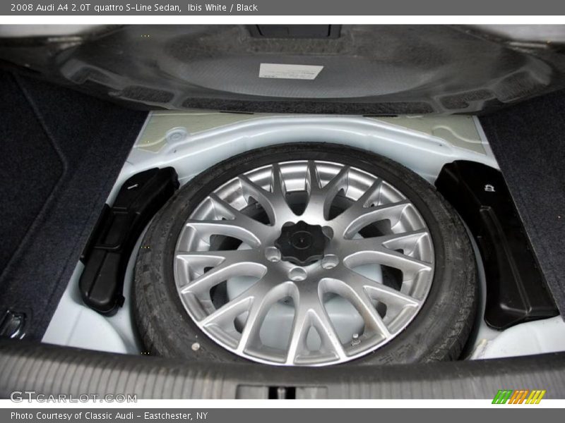 Ibis White / Black 2008 Audi A4 2.0T quattro S-Line Sedan