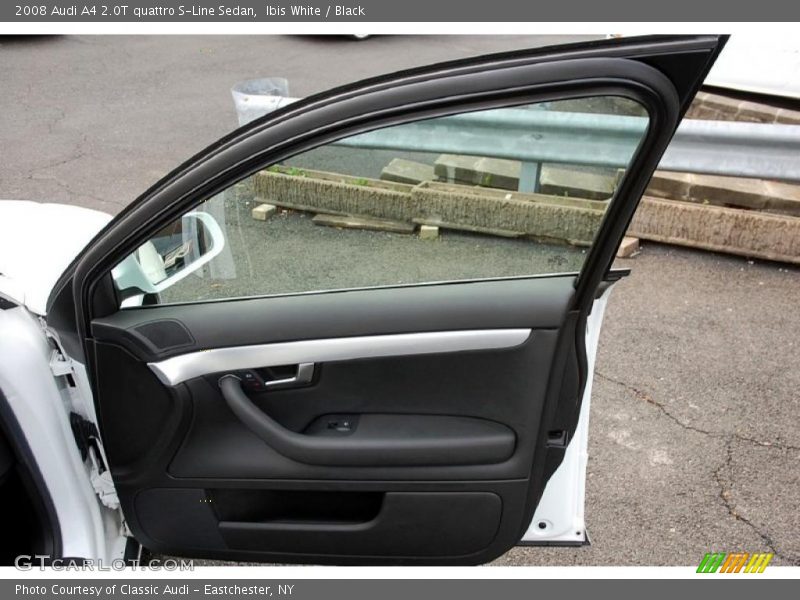 Ibis White / Black 2008 Audi A4 2.0T quattro S-Line Sedan