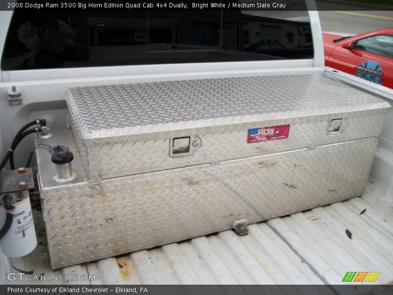 Bright White / Medium Slate Gray 2008 Dodge Ram 3500 Big Horn Edition Quad Cab 4x4 Dually