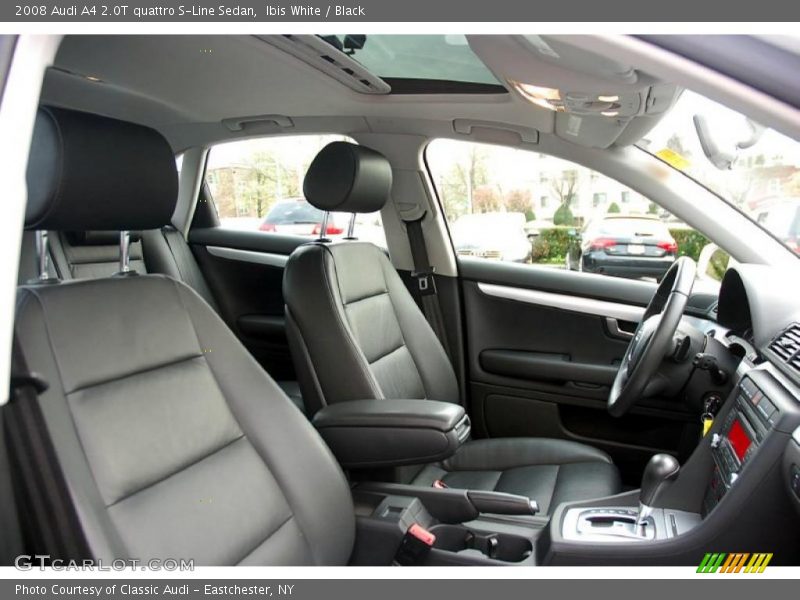Ibis White / Black 2008 Audi A4 2.0T quattro S-Line Sedan
