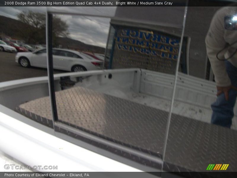 Bright White / Medium Slate Gray 2008 Dodge Ram 3500 Big Horn Edition Quad Cab 4x4 Dually