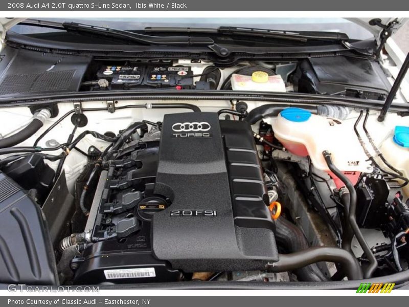 Ibis White / Black 2008 Audi A4 2.0T quattro S-Line Sedan
