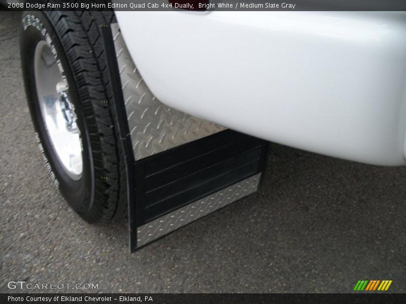 Bright White / Medium Slate Gray 2008 Dodge Ram 3500 Big Horn Edition Quad Cab 4x4 Dually