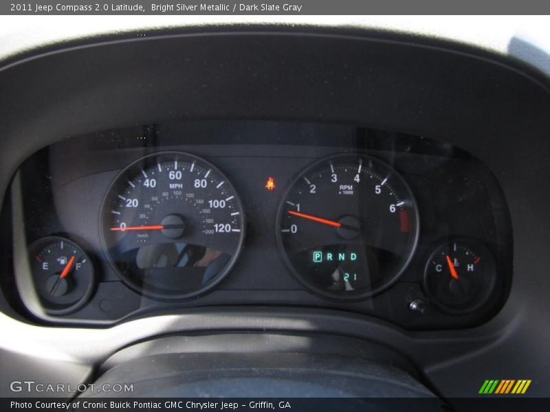 Bright Silver Metallic / Dark Slate Gray 2011 Jeep Compass 2.0 Latitude